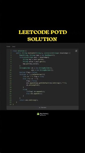 LeetCode 1807 Java Solution • DSA • LeetCode POTD Try it #leetcode #leetcodepotd #dsa #java #coding