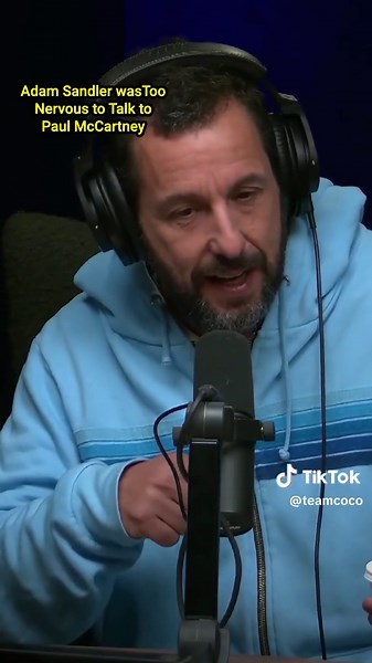 #AdamSandler tells Conan about the time he tried to work up the courage to talk to #PaulMcCartney #CONAF