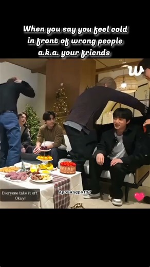 when you say you feel cold 🥶 #bts #jin #jimin #jungkook #jhope #namjoon #suga #taehyung #funny #fyp