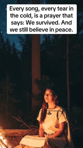 15K views · 1.2K reactions | Every song, every tear in the cold, is a prayer that says: We survived. And we still believe in peace #nativepride #nativeamerican | Native Cultures Consortiums | Facebook