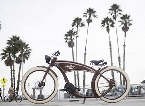 ruff cycles' ruffian electric bike echoes motorcycle style from 1900s
