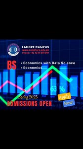 Spring 2025 Admissions Now Open! Ready to embark on a journey of knowledge and innovation? Your gateway to excellence awaits at COMSATS University Lahore. 🎓✨ Why COMSATS? 🌐 Cutting-edge programs 🔬 State-of-the-art facilities 🤝 Industry-leading faculty 🌍 Global opportunities Apply online now at admissions.comsats.edu.pk! 🖱️ Deadline to apply: 20 December 2024 For in-depth details, explore https://lahore.comsats.edu.pk/admissions.aspx or connect with us at ☎️ 042111001007. Seize the opportun