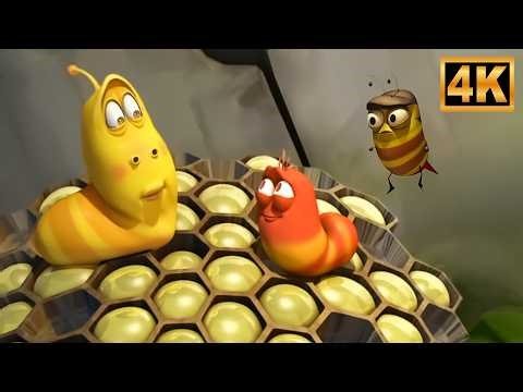 Larva vs Angry Bee | Hilarious Cartoon Moments for Kids