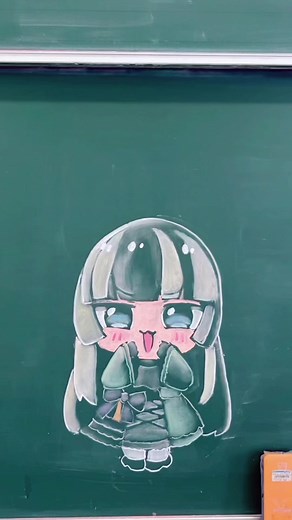 しめじダンス - チョークアートと黒板イラストのアニメーション