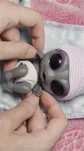 Silicone Baby Alien Dressing #doll #cute
