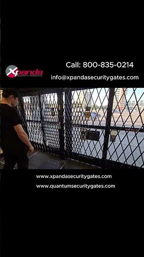 Easy closing storefront security gates #securitygate #lossprevention #securityproducts