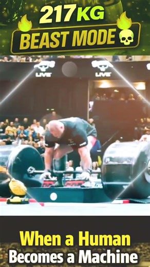 “When a Human Becomes a Machine 💪😱”#Powerlifting #Strongman #GymMotivation #WorldRecord #Strength