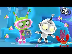 Learn About Fishes With Oddbods And Friends 🐠 | Preschool Learning Videos | Rob The Robot