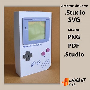 Game Boy Box, Custom Box, Cut File in SVG and .studio Formats Designs in PNG, PDF and .studio - Etsy Canada