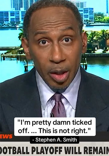 Stephen A. Smith Reacts to CFP Adjustments