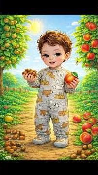 CRUNCH MUNCH Baby Learns Food FAST! 🍎 Fun Sensory Song for Toddlers | Newborn Sensory