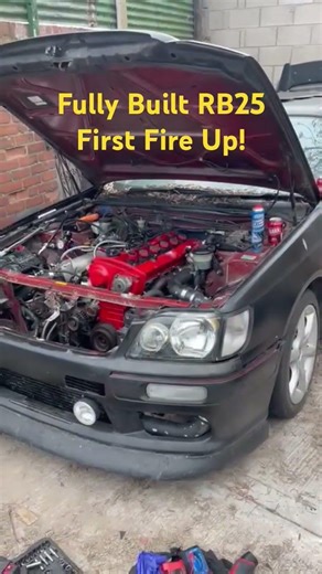 Fully Forged RB25 First Start