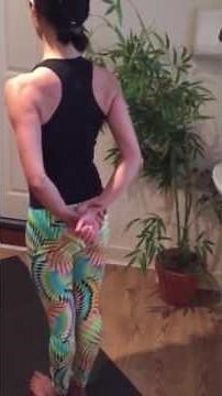 Reverse prayer position