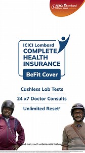 51K views · 547 reactions | With ICICI Lombard Complete Health Insurance Befit Cover, get cashless benefits for Lab Tests. Don't believe us? Check it out yourself! #UnbelievableButTrue | ICICI Lombard | Facebook