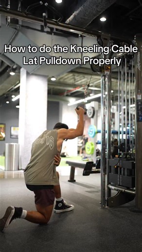 118K views · 1.4K reactions | Here’s how to do the kneeling cable lat pulldown properly while still keep staying within the range of motion where the lats have leverage #fitness #gym | Tyler Path | Facebook