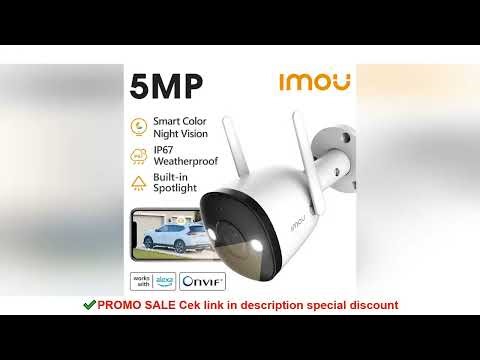 IMOU Bullet 2E 5MP 3K Built-in Spotlight Full Color WiFi Camera Outdoor IP67 Waterproof Home Securit