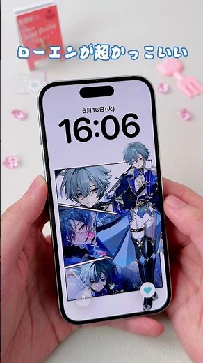 原神のローエンが超カッコいくてスマホの壁紙とロック画面動画もローエンに変えた🥰🥳#原神 #ローエン #genshin #壁紙 #fyp