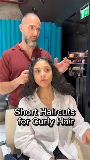 Rami Jabali Salon on Instagram: "✂️ Things to Consider Before Going Short with Curly Hair Going short with curly hair can be beautiful .. but it requires careful consideration of several key factors to make sure the result flatters your features and is easy to maintain. ⸻ 💠 1. Hair Density & Texture • Check the thickness and density of your hair, especially on the top. • If your hair is fine or flat, short cuts may reduce volume even more. • If it’s thick and dense, it can create bulk th