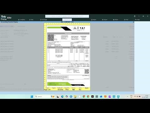 INVOICE FORMAT TallyPrime 7.0 ‪@LearnWell‬ | PROFESSIONAL TallyPrime Invoice Format