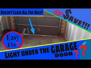 🆕Gap Under the Garage Door | How to Adjust a Genie Screw Drive