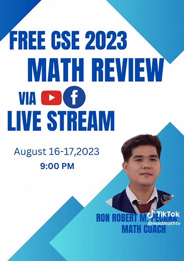 Heads-up! Free CSE Math Review🎉🎉🎉 See yeah🎉🎉🎉