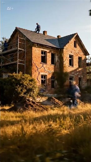 Dream Home in Fast Forward: Full Reconstruction Time-Lapse #shorts