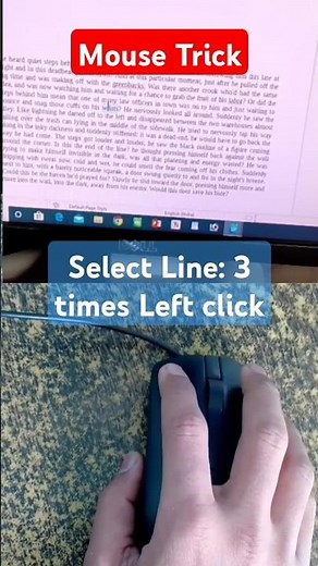 Select text without holding keys & moving the mouse 🤫 #asmr #digiuni #tricks #keyboardshortcuts