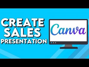 How To Make And Create Sales Presentation on Canva PC