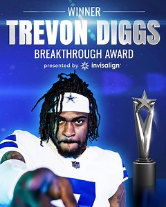 11K views · 929 reactions | Trevon Diggs intercepted the 2021 season & the Breakthrough Award presented by Invisalign.  This  is given to the player who jumped into stardom overnight. In his 2nd season, he became an NFL superstar, earning All-Pro & Pro Bowl honors with his 11 interceptions. | Dallas Cowboys | Facebook