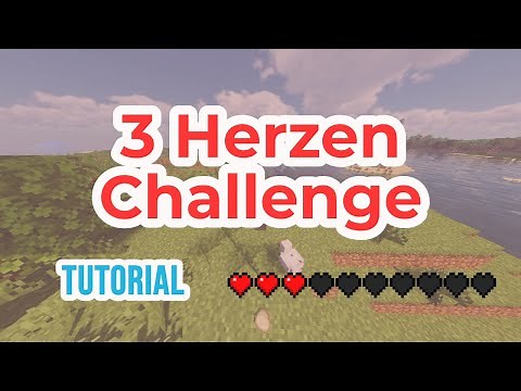 Halbes/ Drei Herzen Challenge Tutorial (Challenge von Bastighg)(Minecraft)