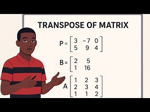 📘 TRANSPOSE OF A MATRIX | Complete Beginner-Friendly Explanation
