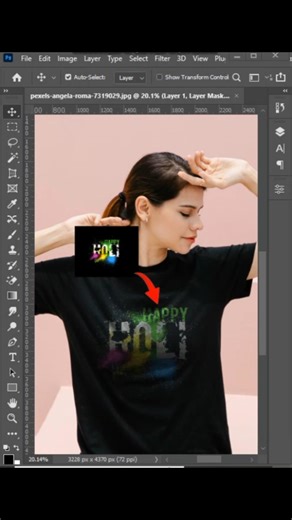 T-Shirt Mockup Without Templates 🔥 Photoshop Hidden Trick #shorts