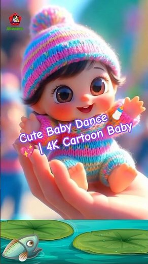 Cute Baby Dance 🍼💖 | 4K Cartoon Baby | Adorable Short Animation