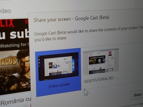Conexiune wireless intre PC si TV cu Chromecast