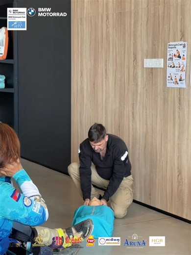 4.1K views · 77 reactions | The basic training Motorcycles crash respons ❤️ Thanks to our sponsor #Hanuman Beer #Top1 Oil Cambodia #VirakBuntham Express #Caminco #ArunaWater #HGBGroup | BMW Motorcycle Club Cambodia | Facebook