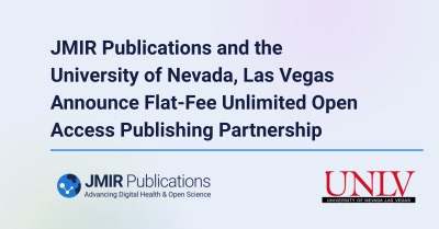 JMIR Publications and the University of Nevada, Las Vegas Announce Flat-Fee Unlimited Open Access Publishing Partnership | Newswise