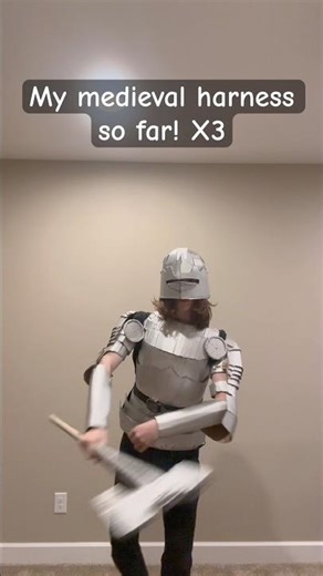 My #cardboard Version of Real Knight Armor #craft #diy #armor