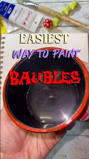3 tips to paint Christmas ornaments #easypainting #howtopaint #howtodraw #acrylicpainting