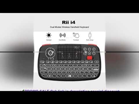 Rii i4 Mini Bluetooth Wireless Keyboard With Touchpad 2.4GHz Backlit Mouse Remote Control For Window