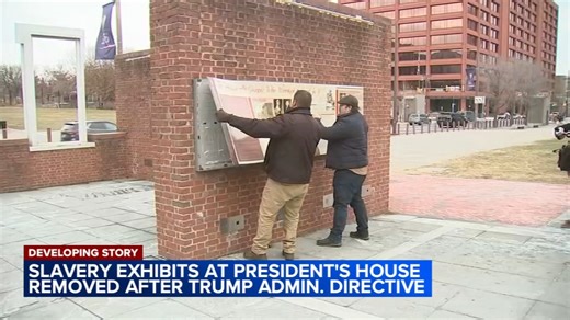 Slavery exhibits at President's House in Philadelphia removed after Trump administration directive