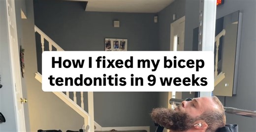 How I fixed my bicep tendonitis in 9 weeks