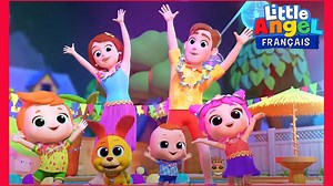 Aujourd'hui, la famille de Bébé Louis fête l'été ! Papa et maman ont transformé le jardin en un paradis tropical où ils dansent joyeusement tous ensemble au son du Looby Loo. #comptines #bébélouis #littleangelfrançais | Little Angel - Français