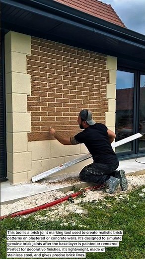 Wall Transformation! Brick Effect Painting Technique You Must See | Realistic Brick Wall Illusion