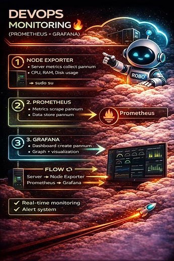 DevOps Monitoring Setup 🚀 | Prometheus + Grafana Full Guide | Real-Time Server Monitoring