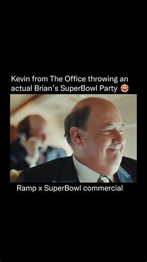 Underrated Ai Clips on Instagram: "✨ Seeing Brian Baumgartner, best known as Kevin from The Office, pop up in a Ramp SuperBowl commercial instantly grabs attention — but what really makes it work is how self-aware and playful the moment is. Instead of trying to oversell, the ad leans into familiarity, humor, and timing, letting the personality carry it. It feels natural, not forced, which is exactly why it lands. That same energy carries into Brian’s SuperBowl Party, where the line between actor