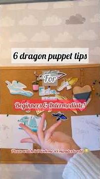 6 dragon puppet tips! Beginners - intermediate #dragonpuppets #dragonpaper #paperdragonpuppet