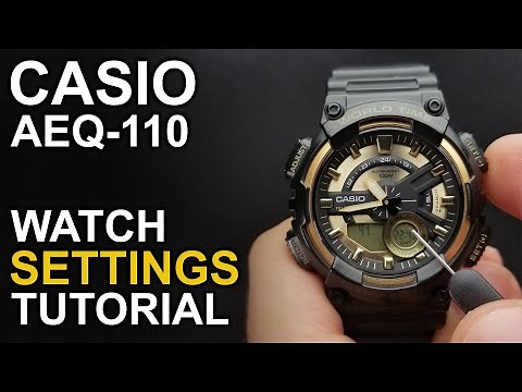 Casio AEQ-110 - Setting time and date - Module 5479