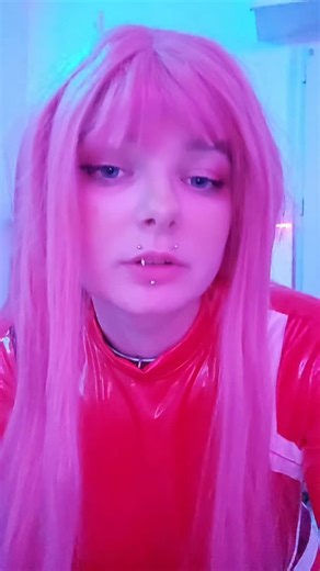 Laska on Instagram: "#zerotwo cosplay mouth tape"