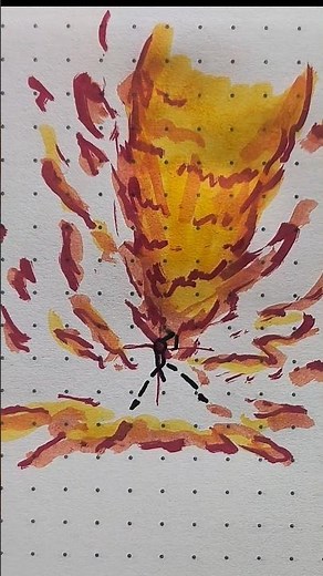 HOW TO DRAW stickman - fire power in different levels #animeart #power #stickman