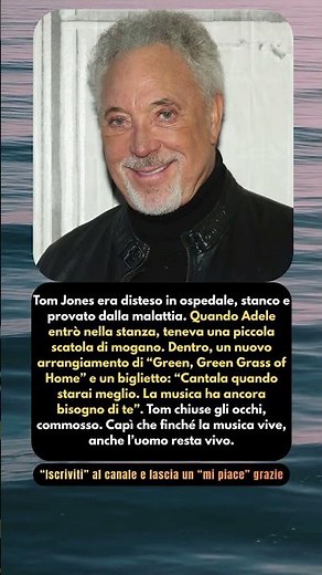 💔🎵 Adele e Tom Jones: la musica più forte del tempo